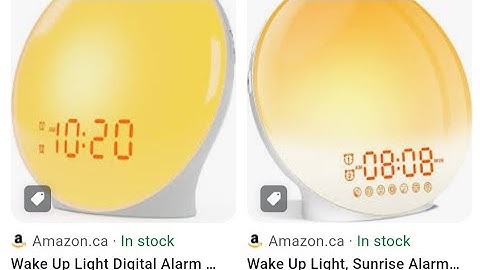 Amazon Sunrise Clock - how to set time, set alarm etc