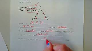 Geometry Lesson 5-4 (Part II) Indirect Proof