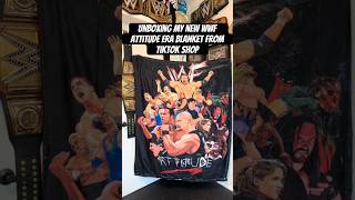 WWF Blanket from TikTok shop #wwe #wwf #wwfattitudeera #stonecold #therock #undertaker #kane #hhh