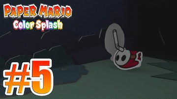 Paper Mario Color Splash Gameplay Walkthrough Part 5 + Gamepad Capture