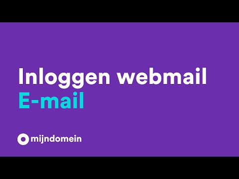 Inloggen op webmail | Mijndomein