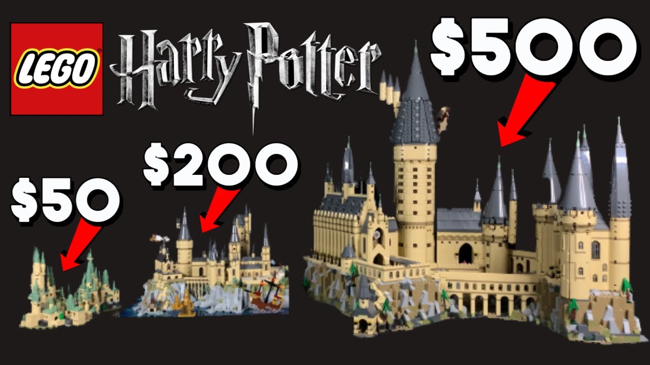 Giant LEGO Hogwarts & Hogsmeade Village with 300 Minifigures! Custom Harry  Potter 