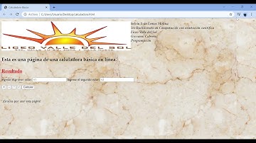 Calculadora básica con HTML y JavaScript