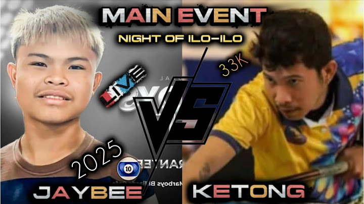 Jaybee Sucal (+1WIN) 🆚 KETONG DUMA🎱..NIGH OF ILO-ILO..Live