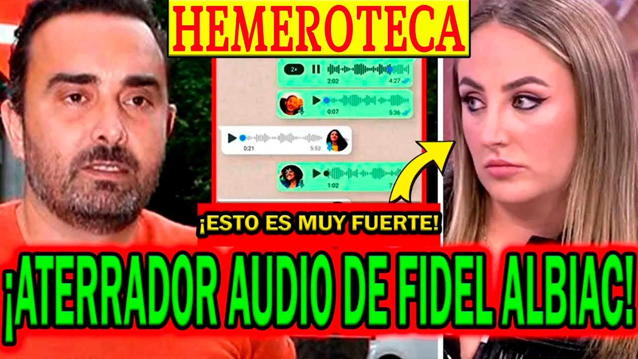 💥¡PASÓ ESTO! AUDIO ATERRADOR DE FIDEL ALBIAC POR ROCÍO CARRASCO LE HUNDE POR ROCÍO FLORES Y DAVID