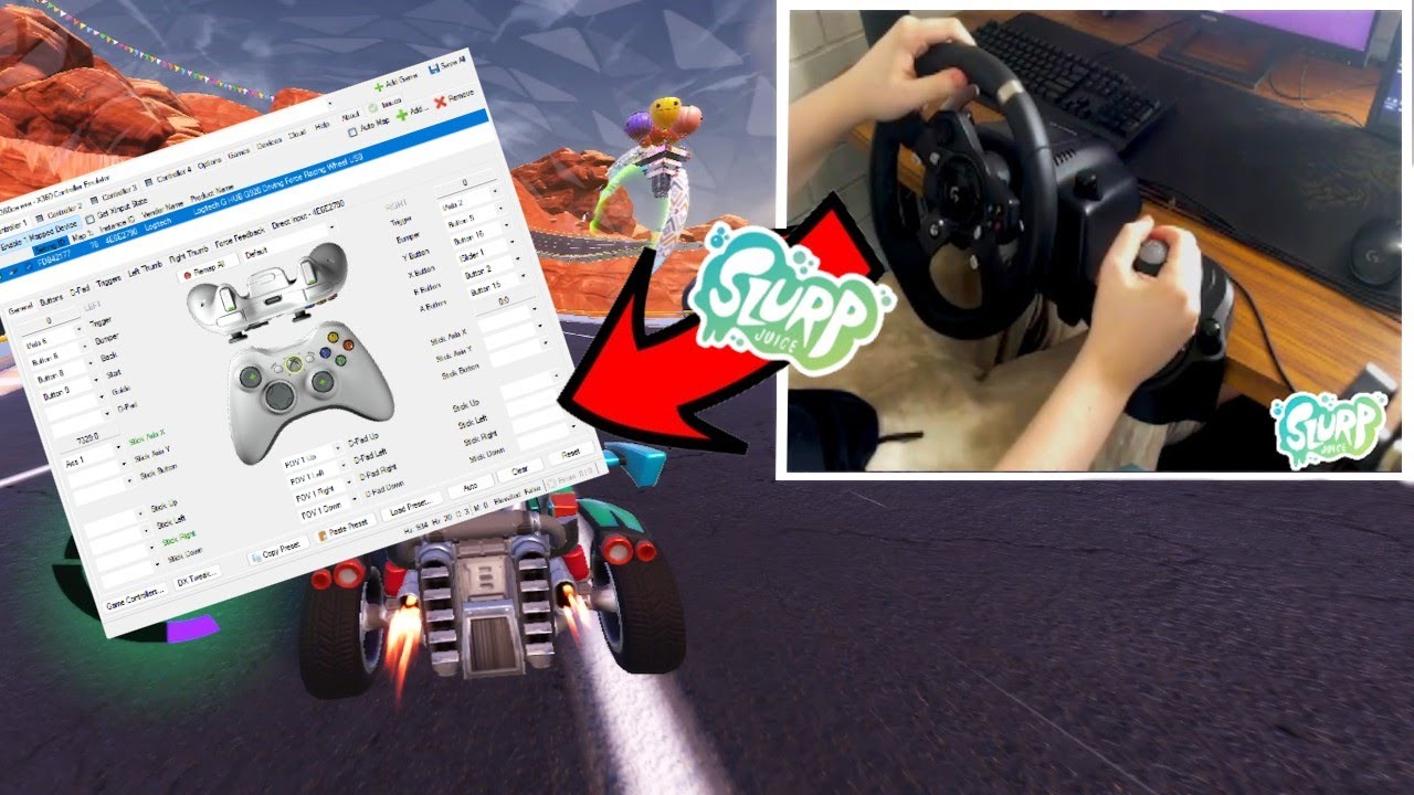 HOW TO USE A *STEERING WHEEL* ON *FORTNITE ROCKET RACING* YouTube