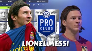 FIFA 22 Lionel Messi 07 Pro Clubs Creation