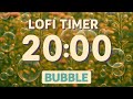 20 Minute Lofi Bubble Timer | Calming Sensory Bubbles | Relaxing Countdown for Classroom &amp; Study
