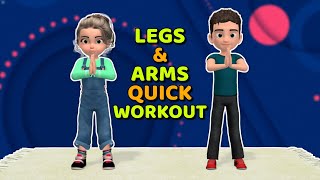QUICK WORKOUT FOR THINNER LEGS AND ARMS