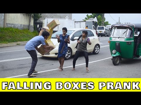 prank-|-falling-boxes-prank-|-thisal-d