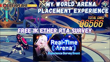 My Real-Time Arena (RTA) Placement Experience - OUTERPLANE