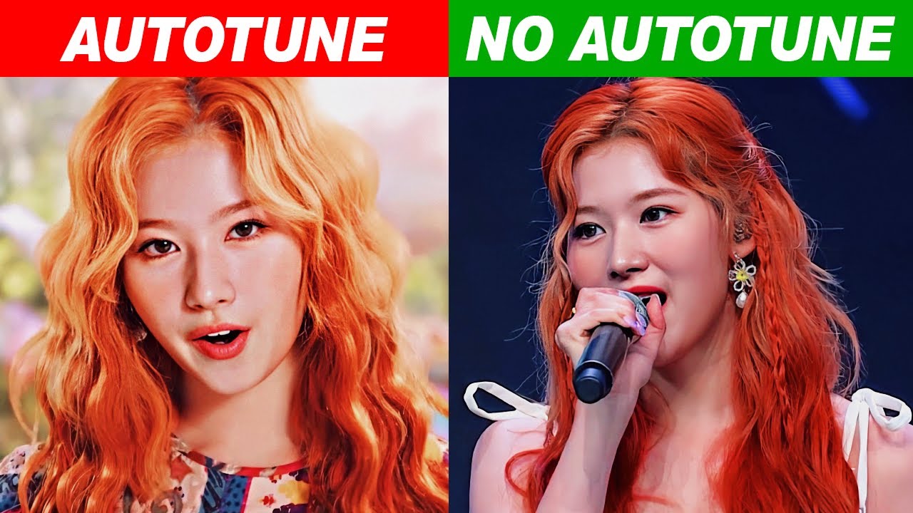 Kpop Idols Autotune Vs No Autotune Mv Vs Live Part9 Youtube