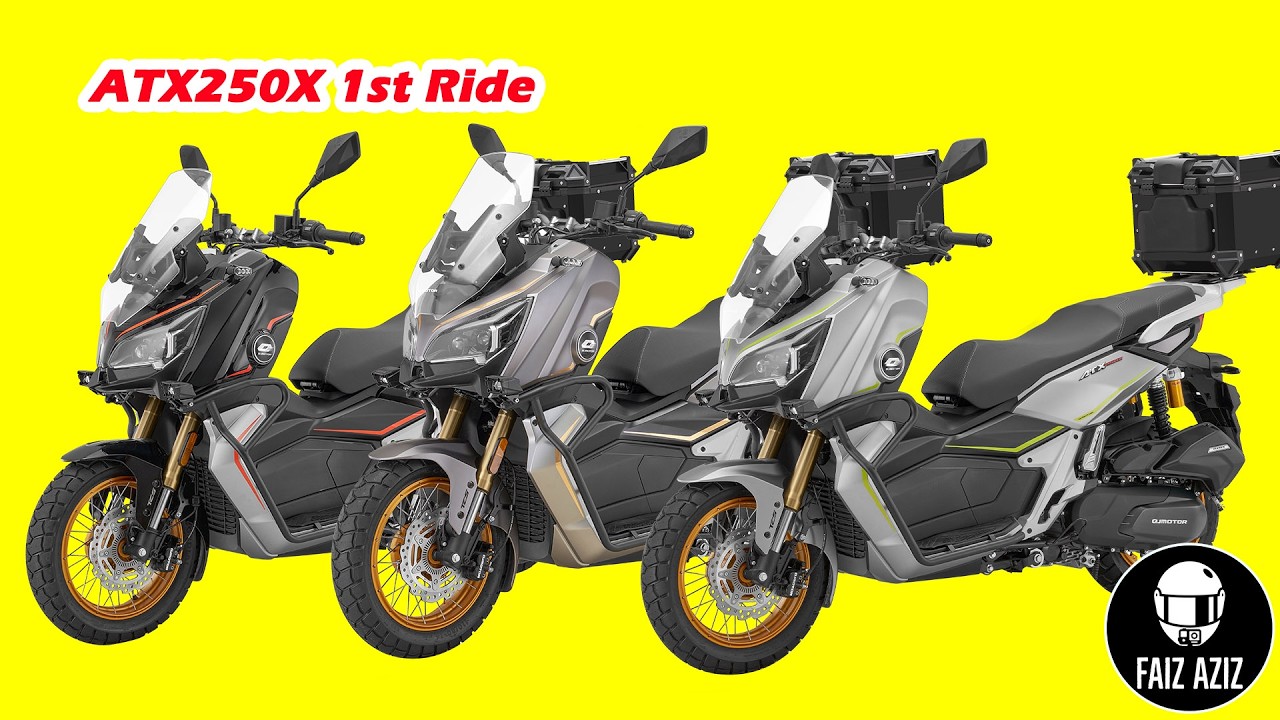 Pengalaman 1st Ride Skuter Baru QJMotor ATX250X, Best Ke? | Vlog E818