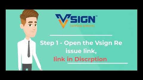 How to Re-download Vsign Digital Signature Certificate