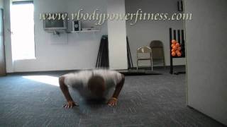 pushup with cross leg kicks