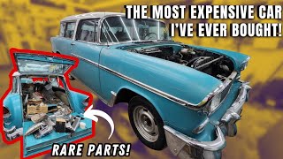 ABANDONED In Storage For 40 Years!  Rare 1955 Chevrolet Nomad Will It Run Again?