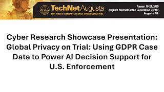 Cyber Research Showcase Presentation: Global Privacy on Trial