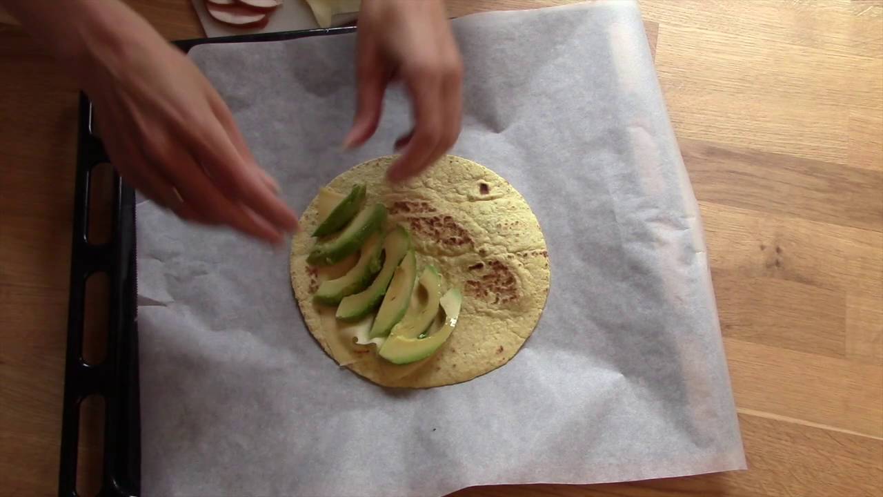 Quesadilla met avocado en gerookte kip YouTube