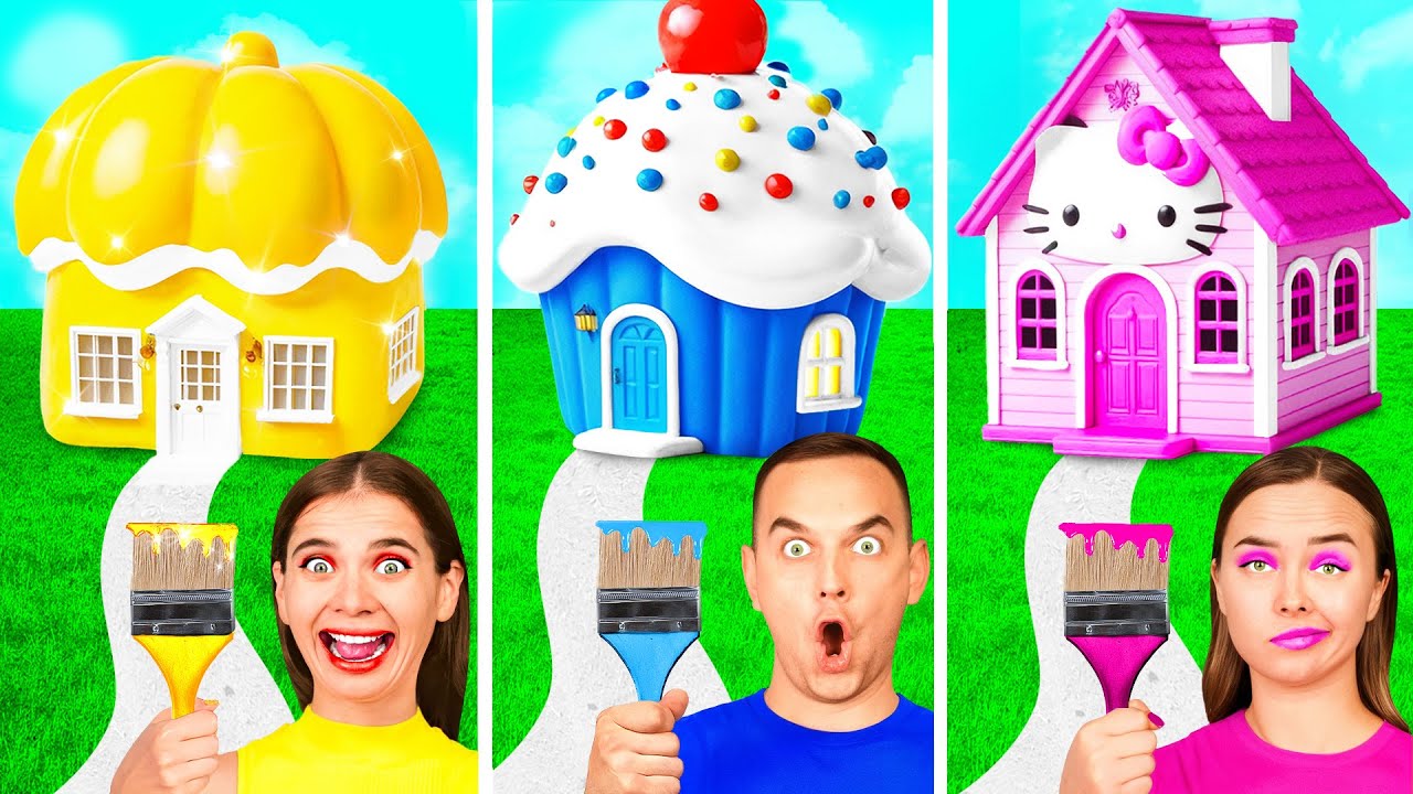 Aynı Renkteki Evler Meydan Okuma | Komik Durumlar ve Başarısız Challenge Fun