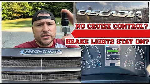 HOW TO FIX A FREIGHTLINER CASCADIA CRUISE CONTROL- BRAKE LIGHTS STAYING ON OR FLASHING