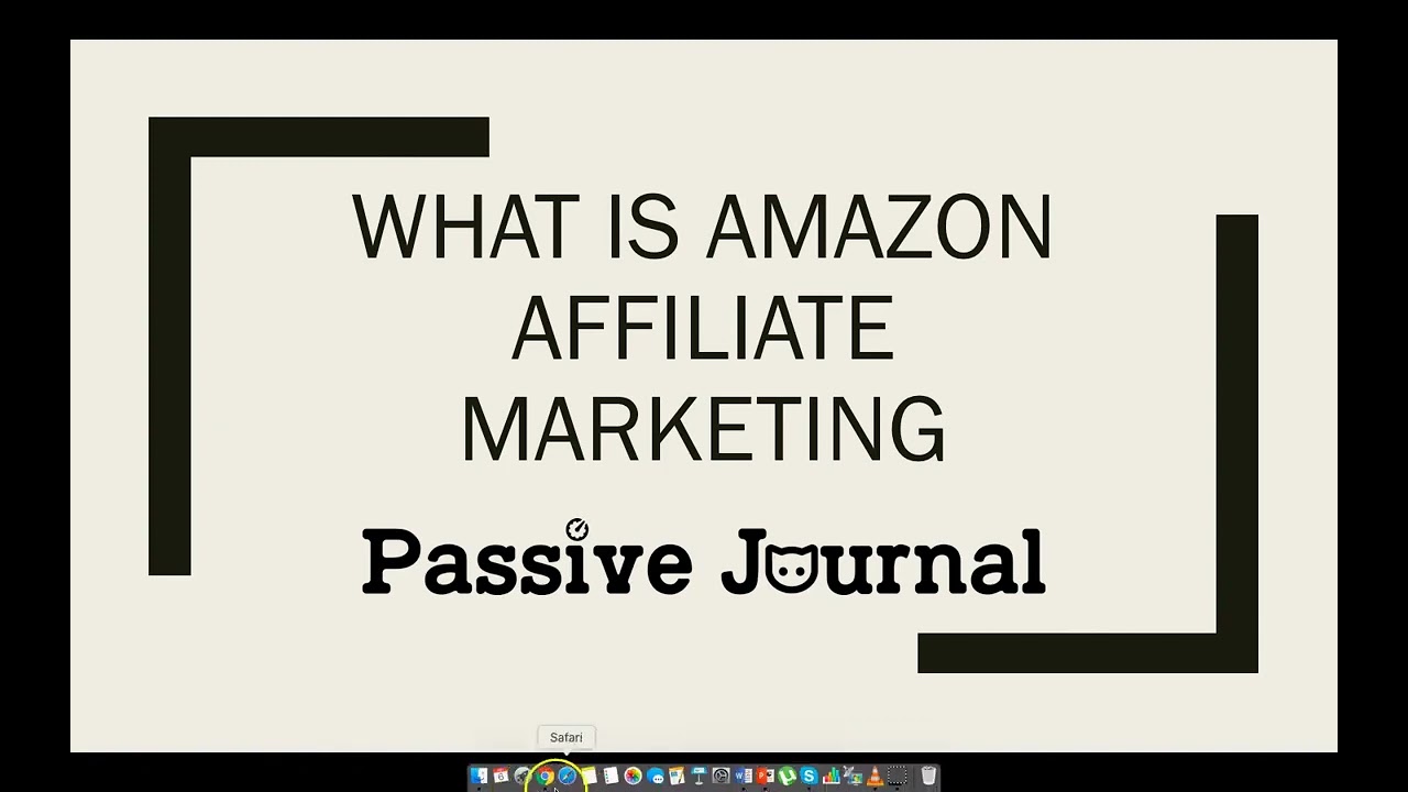 Lesson 01 -  Discovering Amazon Affiliate Marketing Understanding the Basics |