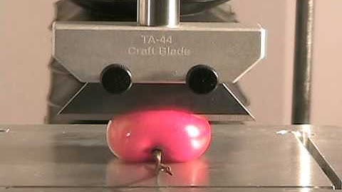 Slicing Through Cherry With TAXTPlus Texture Analyzer