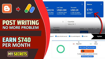 EARN $740 😱 Per Month from blogspot.com | Write Unlimited Unique Article in 5 Minutes
