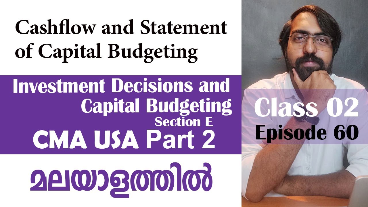 Cashflow of Capital budgeting | Capital Budgeting | Section E | CMA USA ...