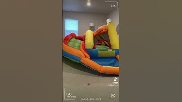 Bounce house for the win.  #kids #kidsvideo #family #trophywives