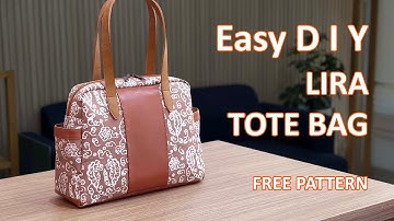 (ASMR) Easy DIY - LIRA TOTE BAG - Beginner friendly