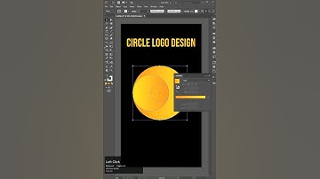 Circle Logo Design Adobe Illustrator #ytshorts #shortsfeed #shortsviral