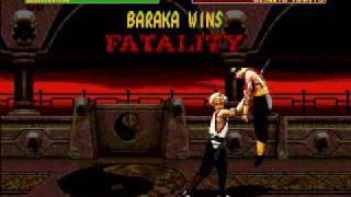 MORTAL KOMBAT 2 ( BARAKA FATALITY TUTORIAL ) #retrogamingontiktok