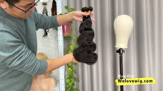 12A Body Wave Hair Bundles 18 Inch Full Thick Hair Weft Xuchang Hair Factory Welovewig Best Vendor