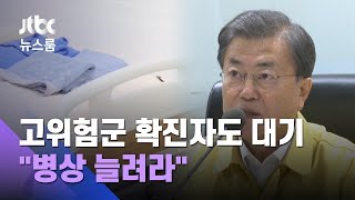 '고위험군' 확진자도 대기…문 대통령 "병상 늘려라" 지시 / JTBC 뉴스룸
