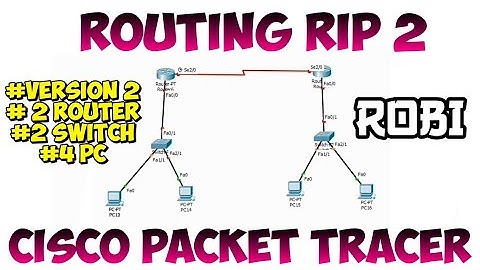 Konfigurasi routing RIPv2 | cisco packet tracer