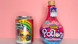 ASMR Oosh Slime Surprise and POopsie Surprise Sparkly Critters Slime Blind Bags|Toy Review#unboxing