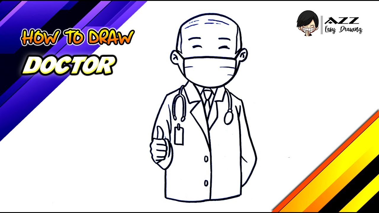 How to draw a Doctor step by step - YouTube