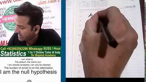 Null and Alternative Hypothesis Hindi / Urdu, Hypothesis Testing with Example, Sir Wajahat Academy