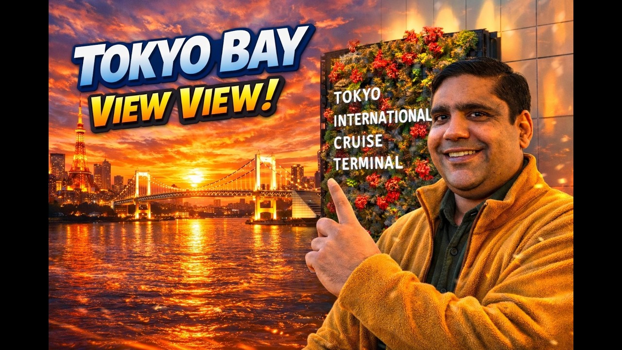 Beautiful Tokyo Bay View 🌊 | Tokyo International Cruise Terminal Japan