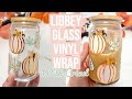 How i made a full vinyl wrap on a libbey can glass  made the design in cricut design space