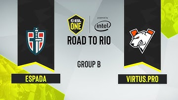 CS:GO - ESPADA vs. Virtus.pro [Dust2] Map 1 - ESL One Road to Rio - Group B - CIS