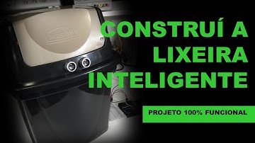 Protótipo final da lixeira inteligente controlada por Arduino