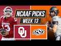 College Football Picks - Oklahoma vs Oklahoma State - 2021 Week 13 College Football Predictions