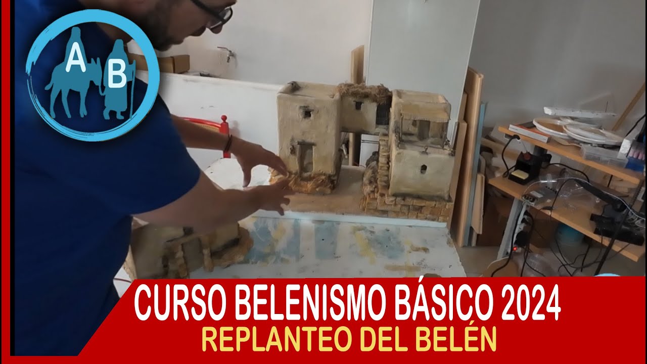 ⚪ CURSO TALLER DE ARTE BELENISTA 2024 - impresiones curso y replanteo del belén
