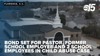 Bond set for pastor, former school employee and 2 employees in child abuse case
