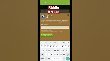 Zoo Riddle of the day 8 9 Jan #zoo #airdrop #telegram #bybit