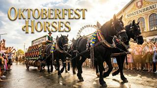 Clydesdale horses at Octoberfest in Munich