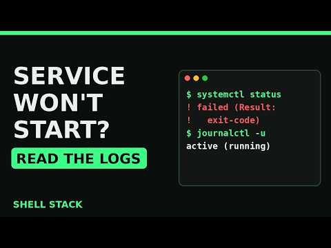 Systemd service won't start? Read the logs and fix it (complete guide)