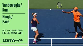 Vandewghe/Ram vs Hingis/Paes Full Match | 2016 US Open Semifinal