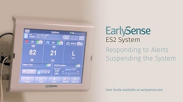 EarlySense Training Video - How to Respond to an Alert, Suspend Alerts, and Adjust Thresholds - ES2